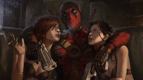 Deadpool Hanging Out With Girl - hdwallpaper4k