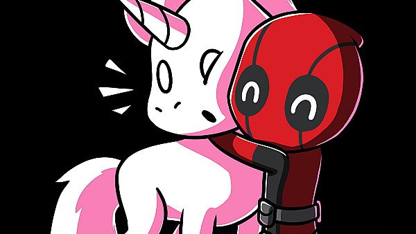 Deadpool Loves Unicorns - hdwallpaper4k