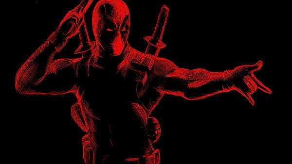 Deadpool Red Art - hdwallpaper4k