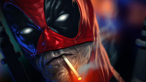 Deadpool Smoking Cigarette - hdwallpaper4k