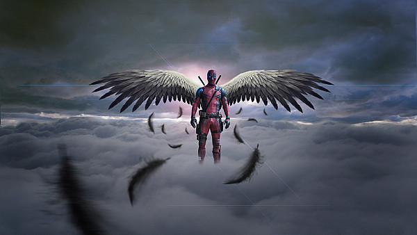 Deadpool With Wings - hdwallpaper4k