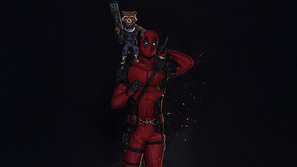 Deadpool X Rocket Unstoppable - hdwallpaper4k