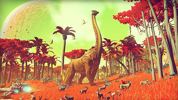 Dinosaur In No Mans Sky Game wallpaper