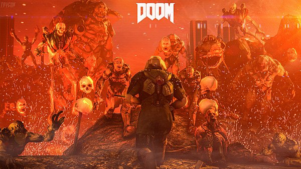 Doom 4 Digital Art wallpaper