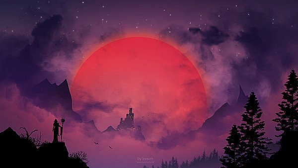 Dracula Castle Illustration Fantasy - hdwallpaper4k