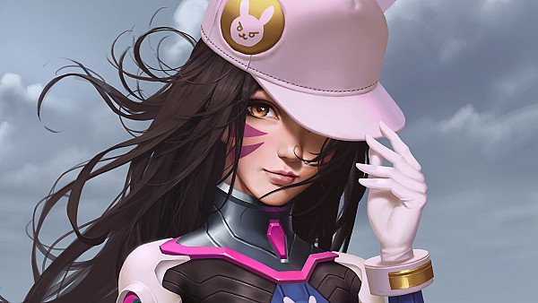 Dva Overwatch Artwork 2 - hdwallpaper4k