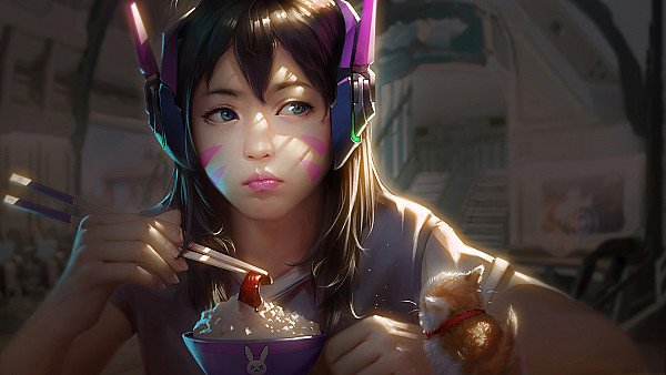 Dva Overwatch Fanart 4k - hdwallpaper4k