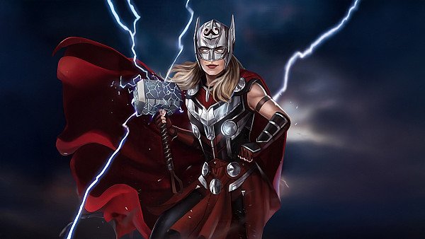 Embracing Lady Thor - hdwallpaper4k