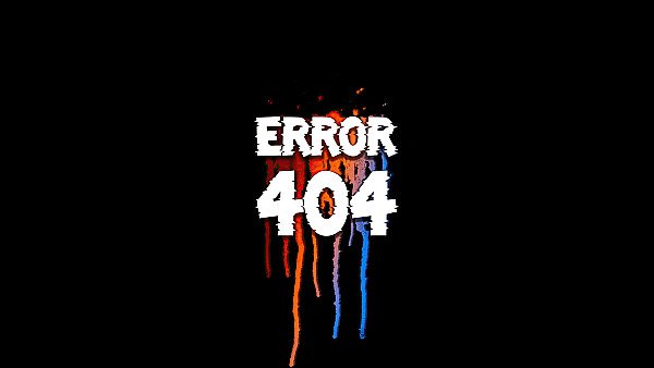 Error 404 Page - hdwallpaper4k