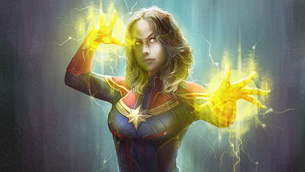 Fan Art Captain Marvel - hdwallpaper4k