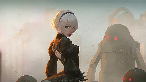 Fan Art Of 2B From Nier - hdwallpaper4k