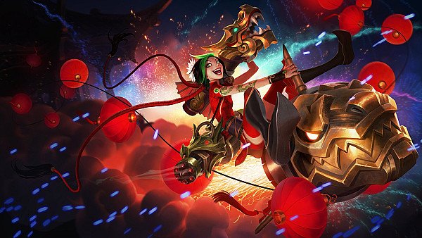 Firecracker Jinx Lol 4k wallpaper