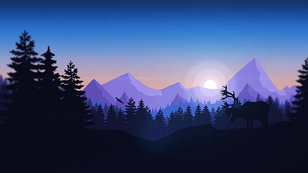 Firewatch Minimalism wallpaper