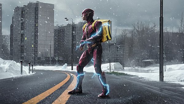 Flash As Delivery Guy - hdwallpaper4k