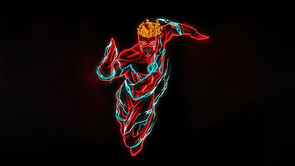 Flash Neon Minimal 5k - hdwallpaper4k