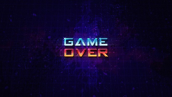 Game Over Typography Art 4k - hdwallpaper4k