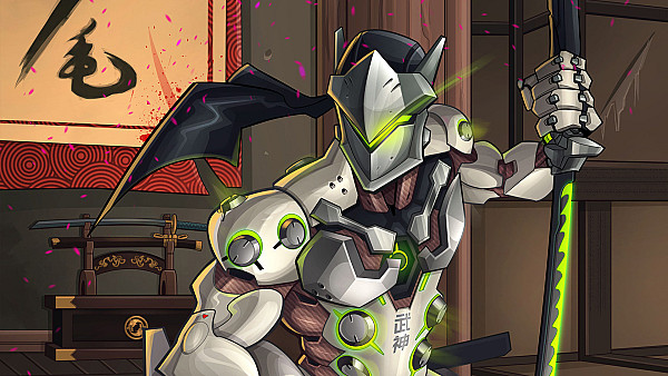 Genji Overwatch Comic Art - hdwallpaper4k