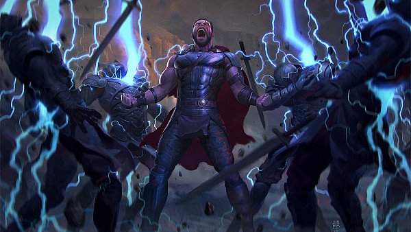 God Of Thunder Artwork - hdwallpaper4k