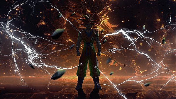 Goku Electric Fury Lightning Strikes - hdwallpaper4k