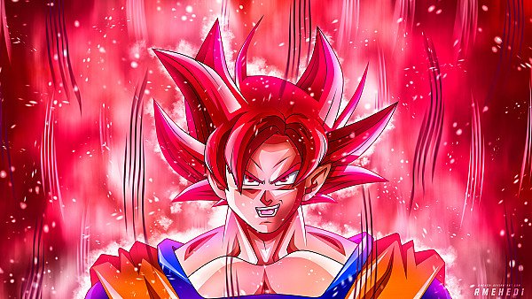 Goku Super Saiyan God 5k - hdwallpaper4k