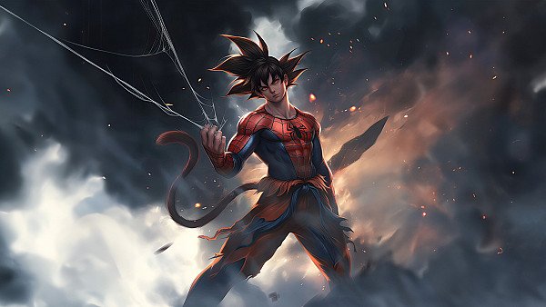 Goku X Spider Man - hdwallpaper4k