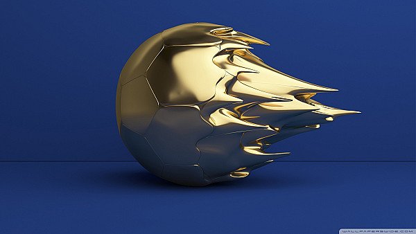 Gold Champion Football Ball... - hdwallpaper4k