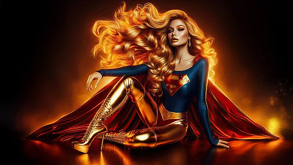 Golden Justice Supergirl Shining Legacy - hdwallpaper4k