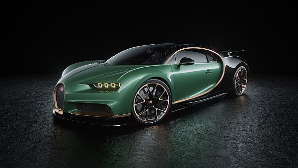 Green Bugatti Chiron CGI - hdwallpaper4k