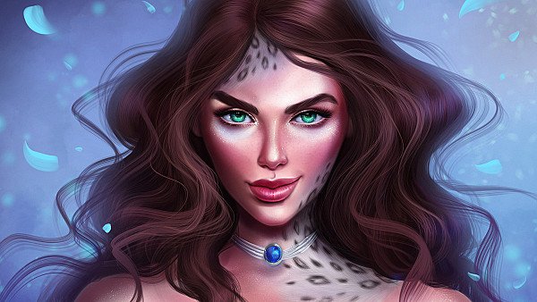 Green Eyes Fantasy Girl - hdwallpaper4k