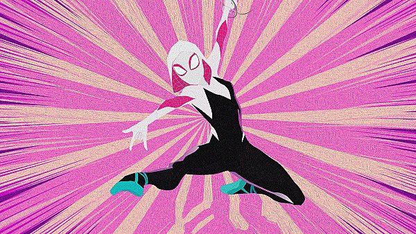 Gwen Stacy Spider Man Into The Spider Verse Arts - hdwallpaper4k