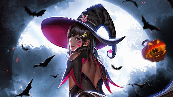 Halloween Dva 5k - hdwallpaper4k