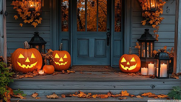 Halloween House Decoration wallpaper