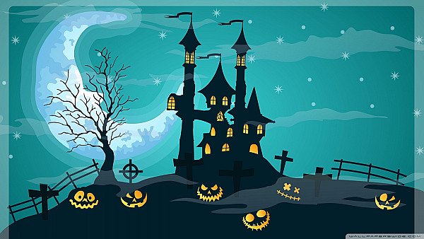 Halloween Night Haunted 4K wallpaper