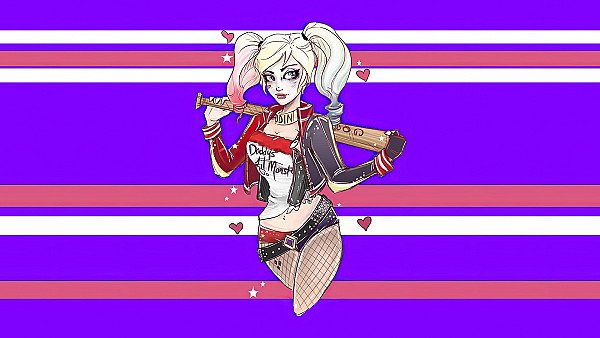 Harley Quinn Daddy Little Monster 4k - hdwallpaper4k