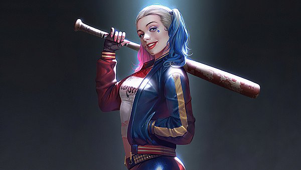 Harley Quinn Fanart Smiling 4k - hdwallpaper4k