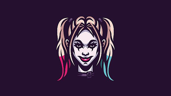 Harley Quinn Minimal Art 4k - hdwallpaper4k