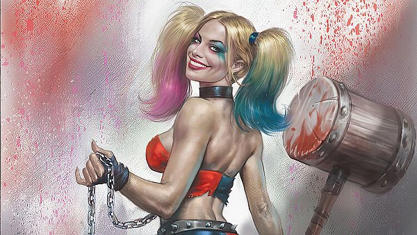 Harley Quinn Smiling Artwork - hdwallpaper4k