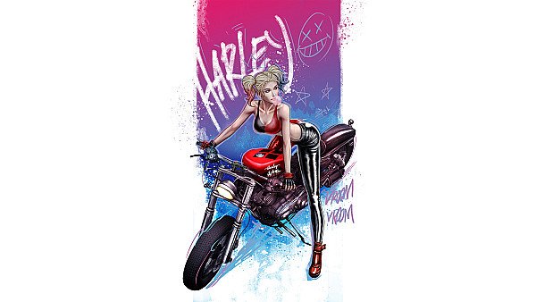 Harley Quinn Vroom Vroom - hdwallpaper4k