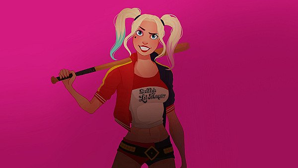 Harley Quinn With Baseball Bat - hdwallpaper4k