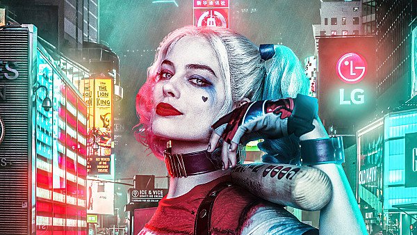 Harley Quinn With Baseball In City 4k - hdwallpaper4k