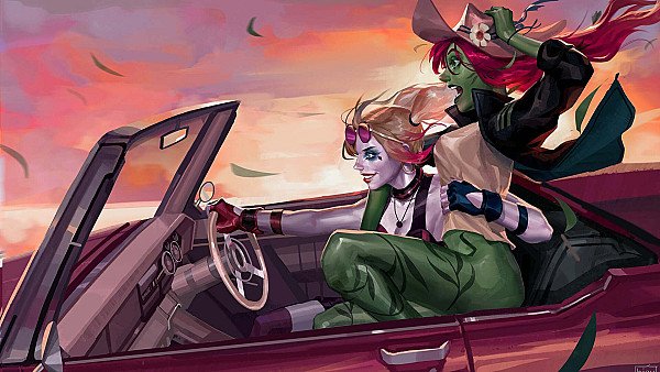 Harley Quinn With Poison Ivy Fun 4k - hdwallpaper4k