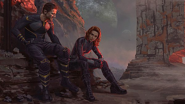 Hawkeye And Black Widow - hdwallpaper4k