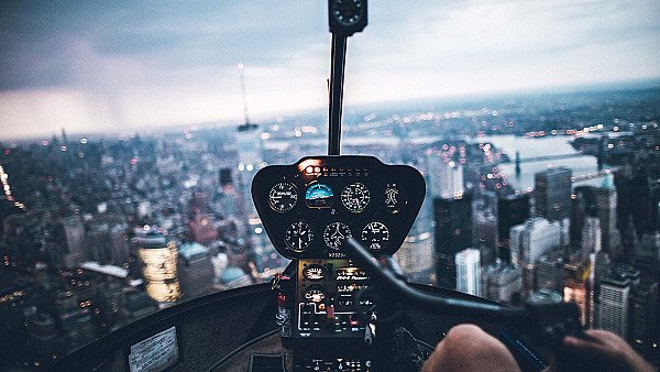 Helicopter Inside View wallpaper