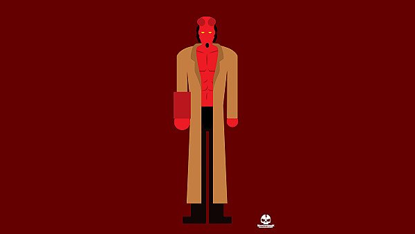 Hellboy 4k Minimalism wallpaper