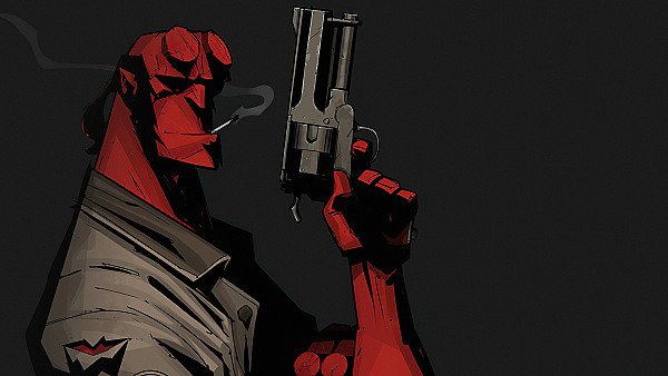 Hellboy Gun Art 4k - hdwallpaper4k