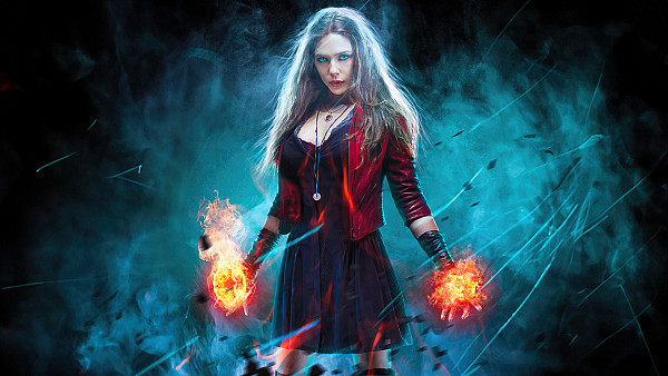 Hexing Elegance Scarlet Witch In Action - hdwallpaper4k