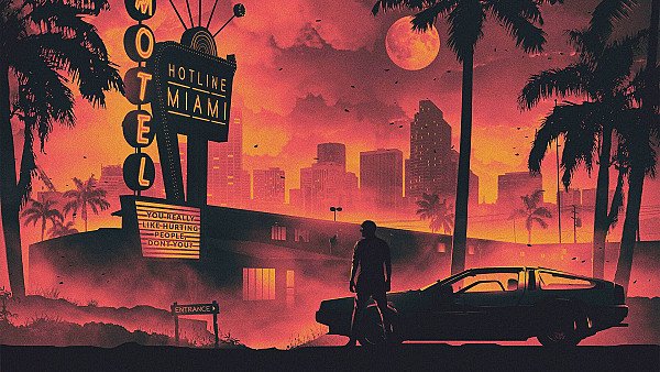 Hotline Miami Game Retro Style Dark Life Cityscape 5k - hdwallpaper4k