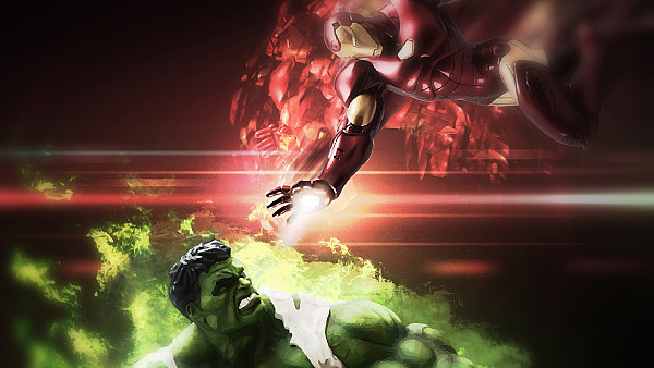 Hulk And Iron Man Art - hdwallpaper4k