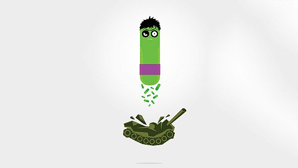 Hulk As Capsule Minimal - hdwallpaper4k