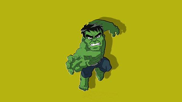 Hulk Chibbi Minimal 4k - hdwallpaper4k